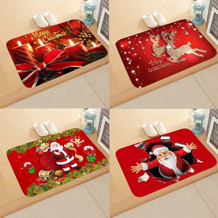 Tapete navideños antideslizante