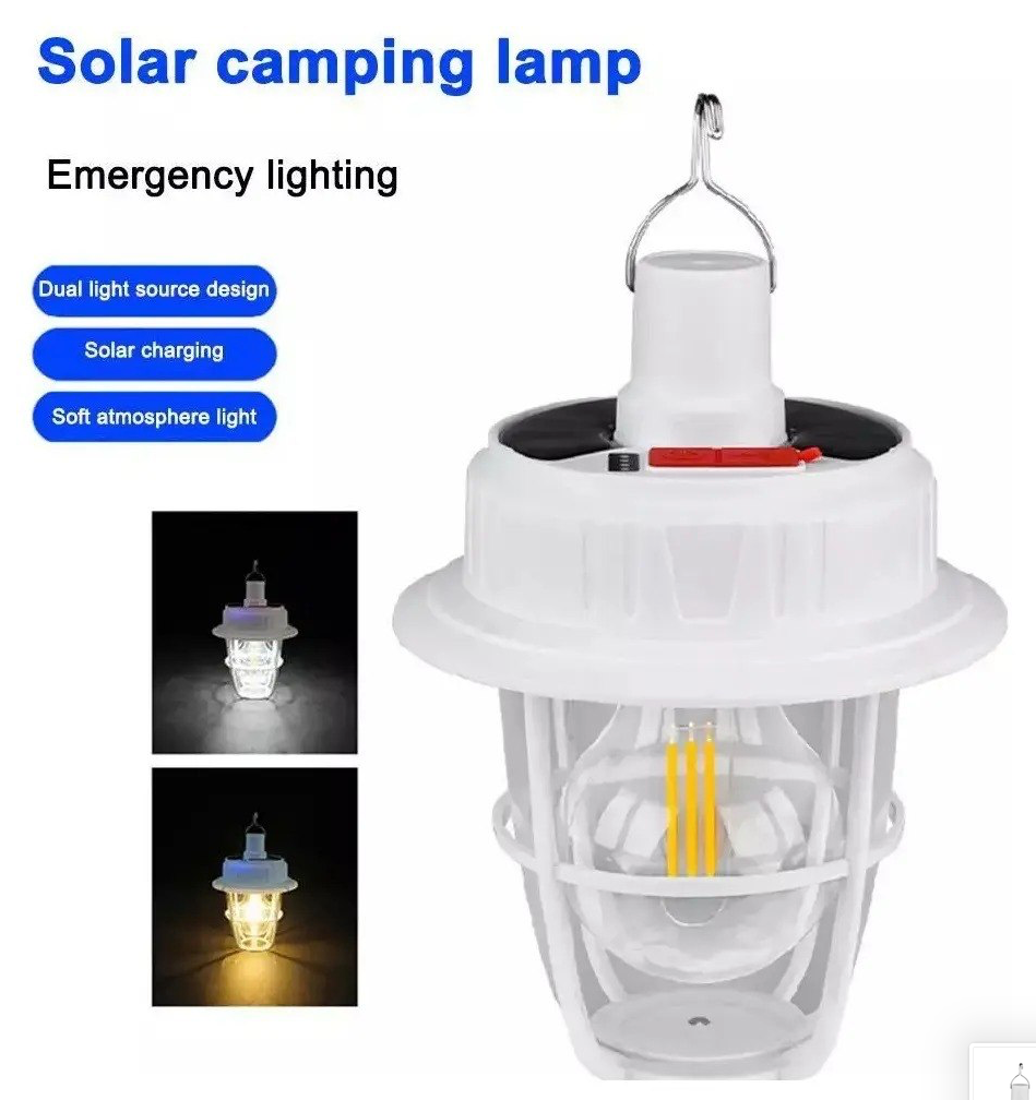 Lámpara Solar Colgante para Camping y Emergencia