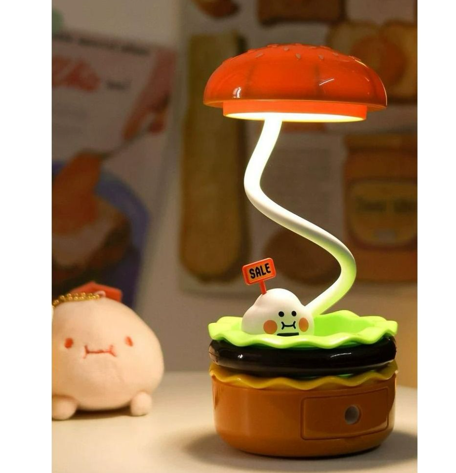Lámpara De Escritorio LED En Forma De Hamburguesa