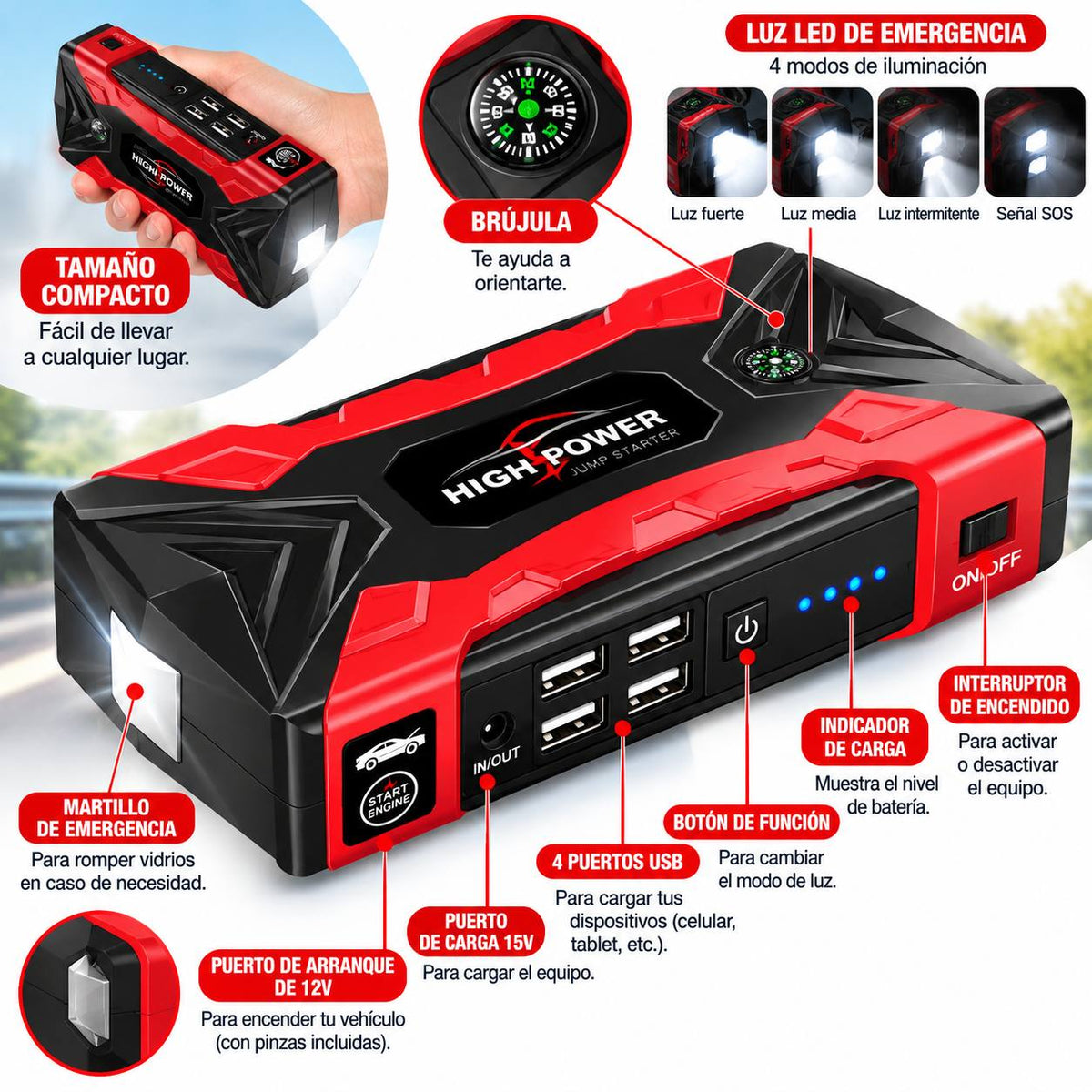 Reactivador De Batería High-Power