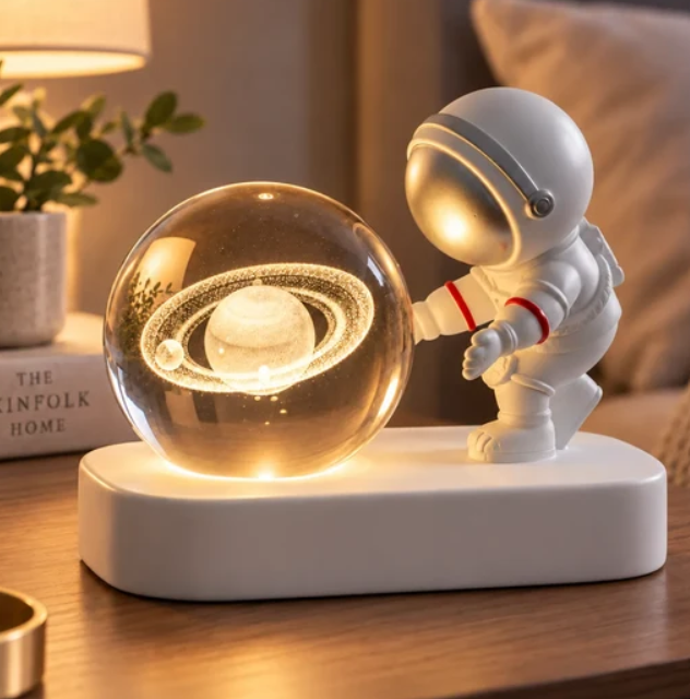 Lampara De Cristal De Astronauta