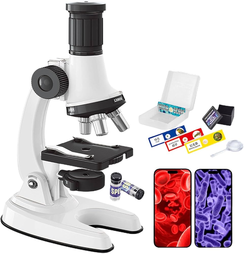 Kit De Exploración Con Microscopio Científico Portátil