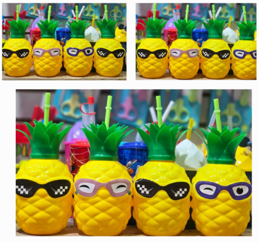 Vasos De Plástico Con Forma De Piña