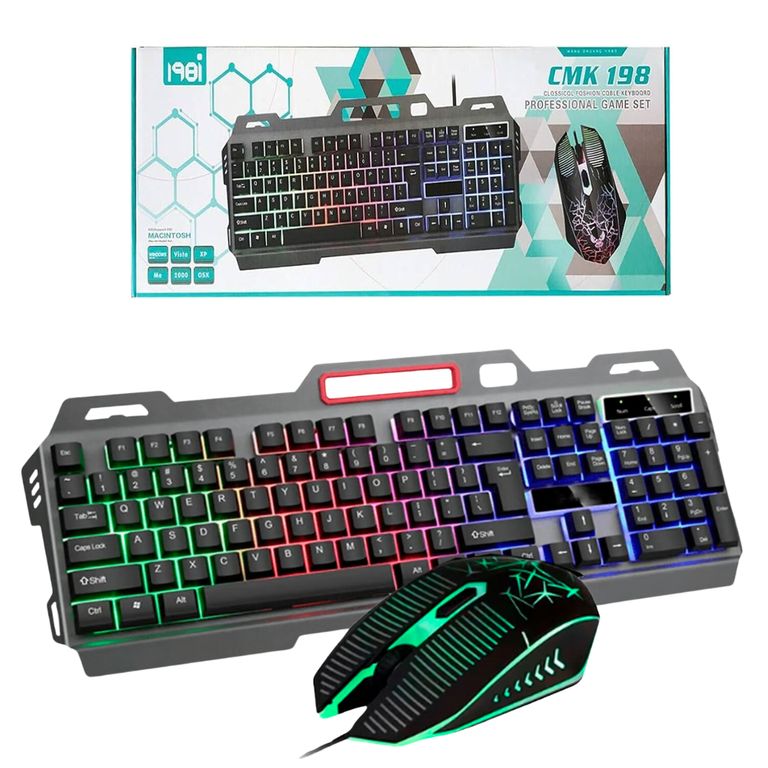 Teclado + Mouse Gaming de Cable