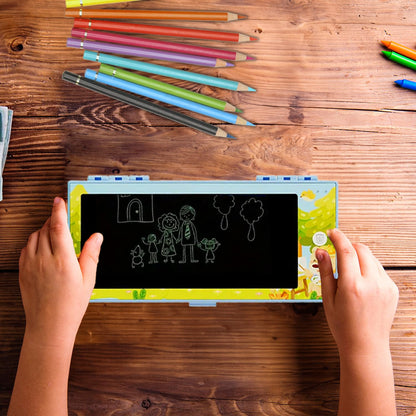 Estuche para lápices con tablero LCD