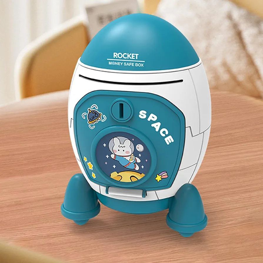 Alcancia Cohete Lunar para niños