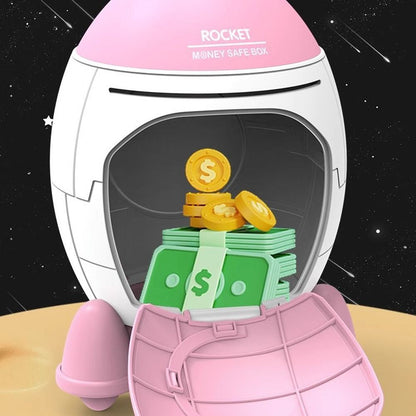 Alcancia Cohete Lunar para niños