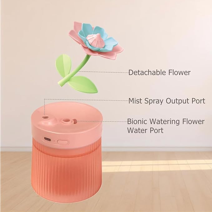 Mini humidificador portatil con luz