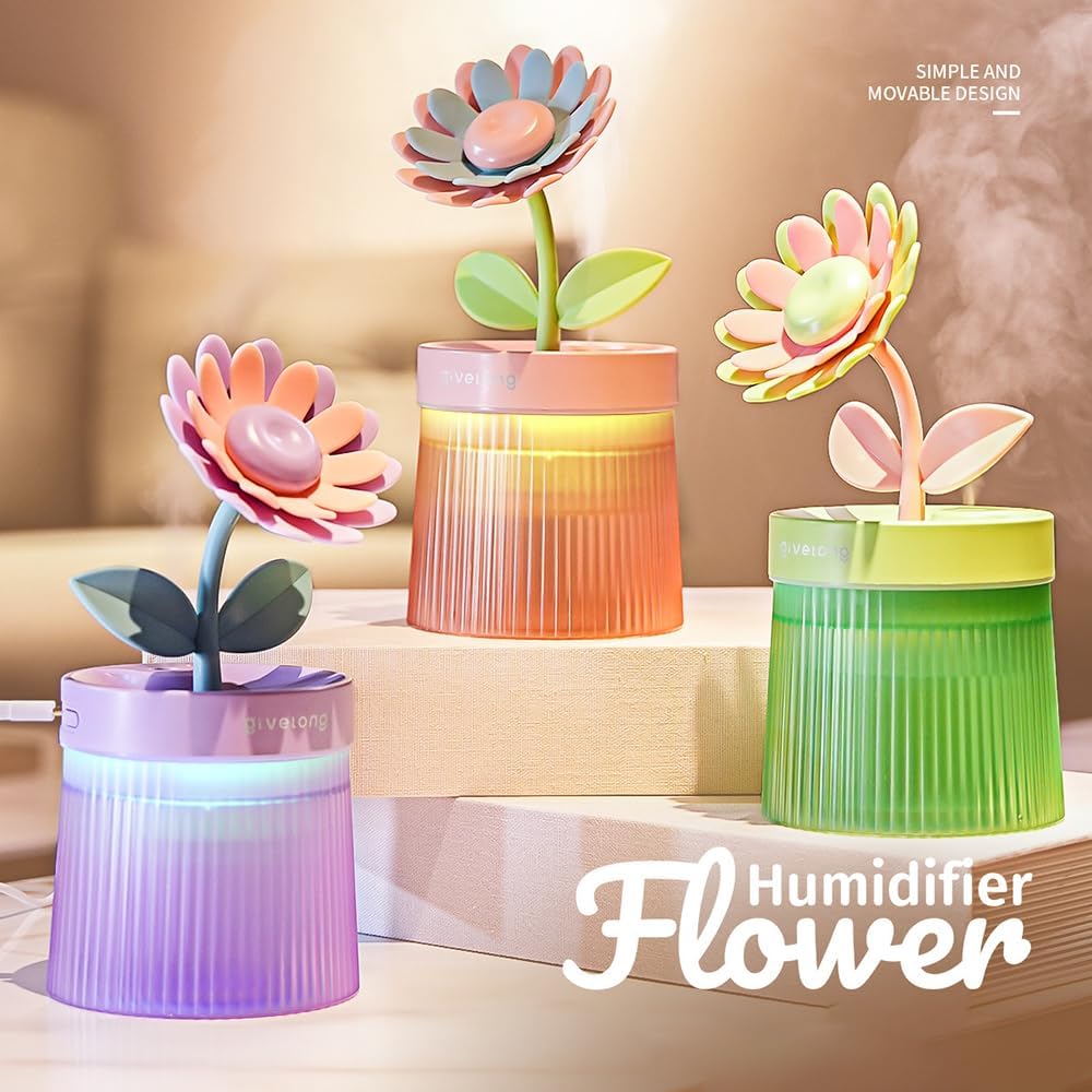 Mini humidificador portatil con luz