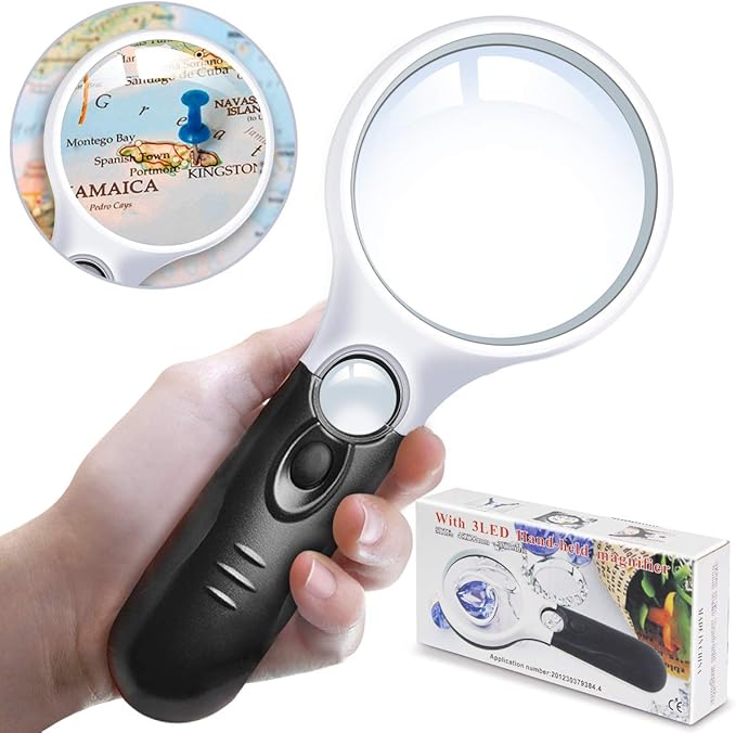 Lupa con luz led