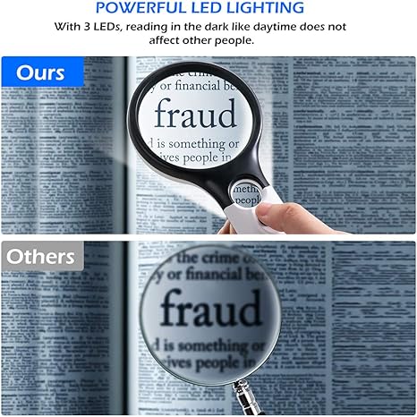 Lupa con luz led