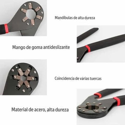 Llaves hexagonal abierta universal 8