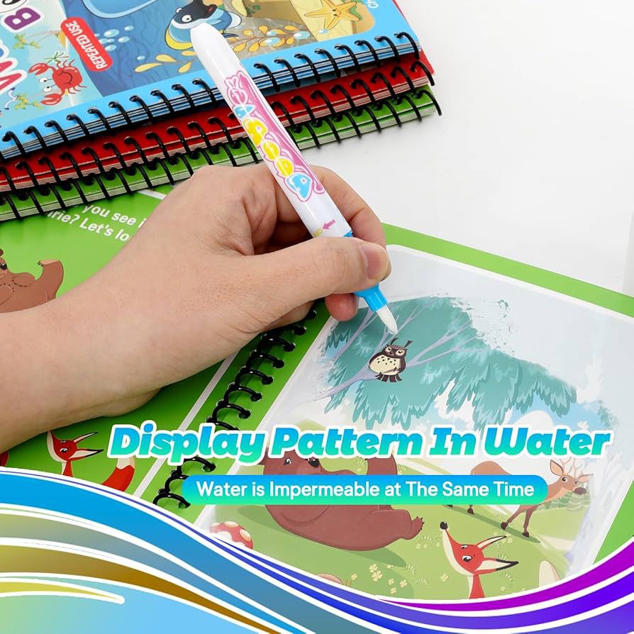 Libro magico de agua reutilizable
