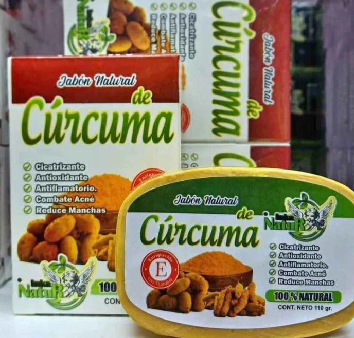 Jabon natural de curcuma