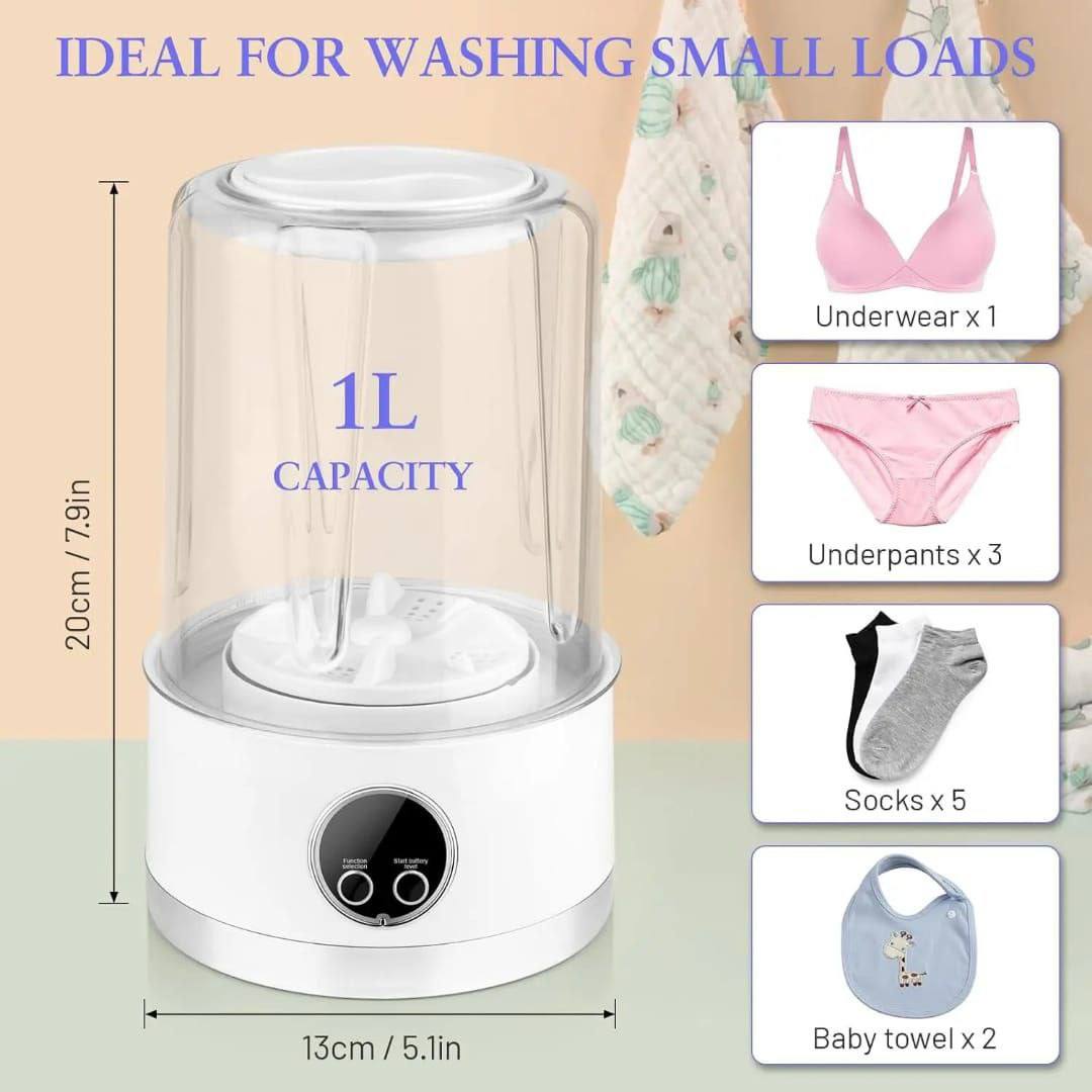 Mini lavadora portátil - 1 litro