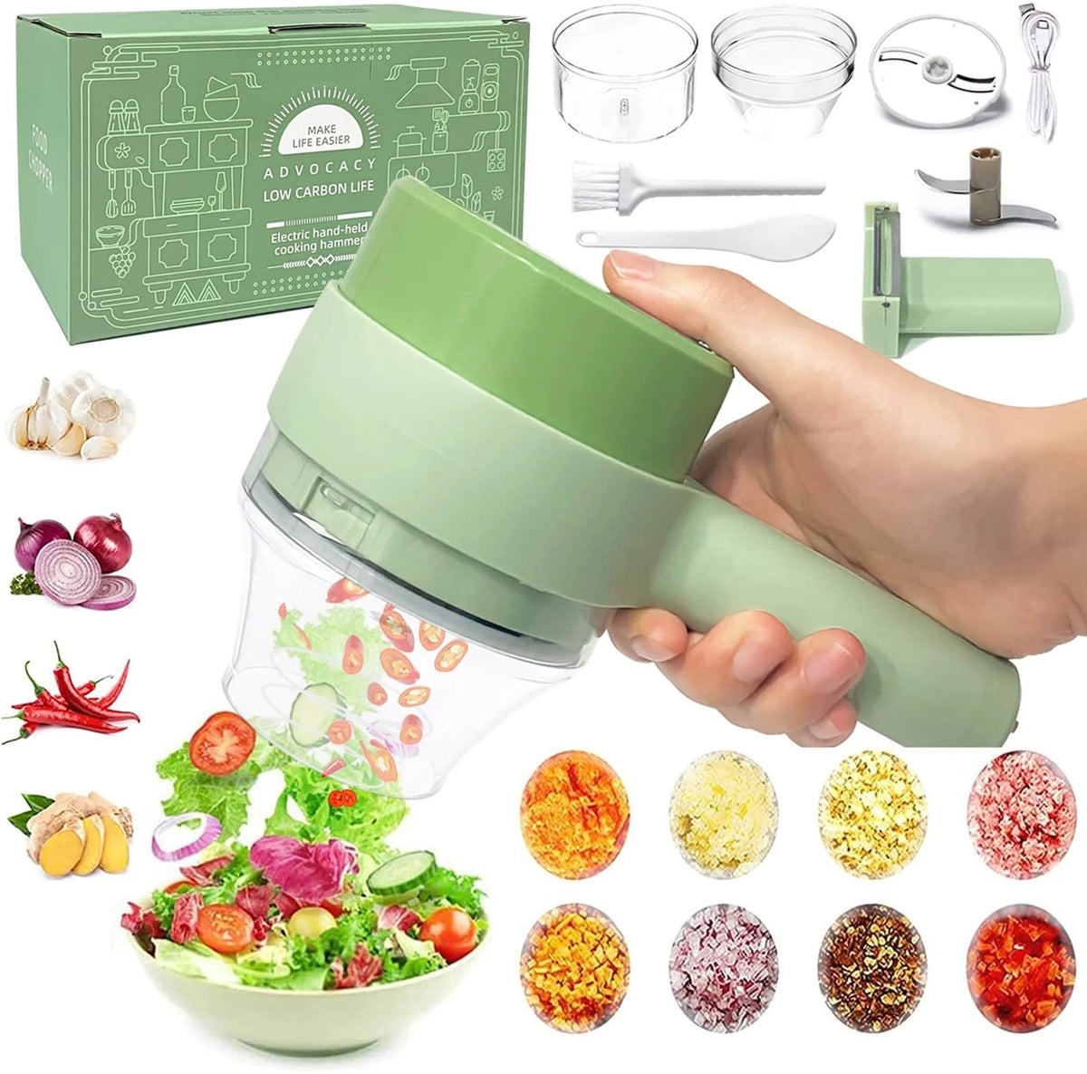 Martillo Cortador de Verduras Eléctrico