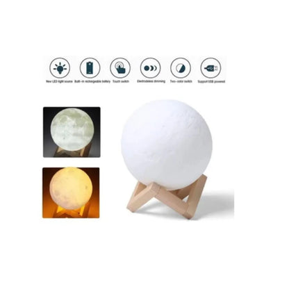 Lampara Humidificadora de Luna 3D