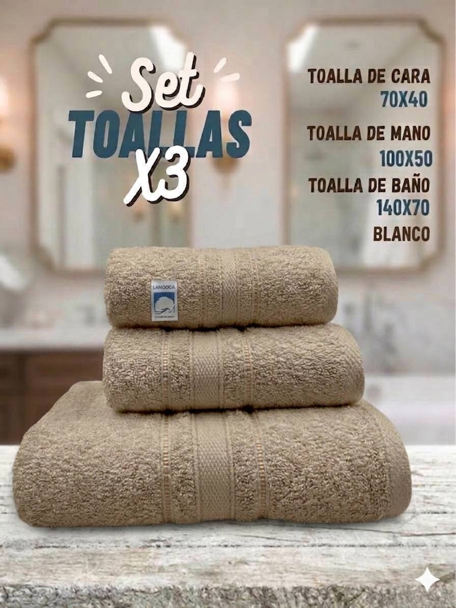 Set toallas x3