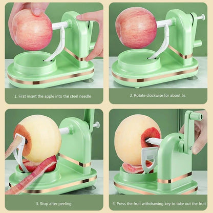 Pelador de frutas manual multifuncional