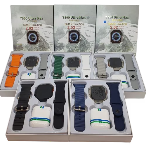 Smartwatch + Audífonos + 2 Correas