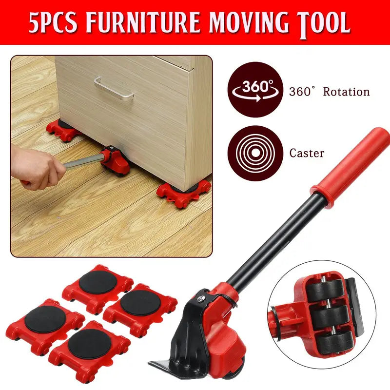 Transportador 5 piezas mueve muebles