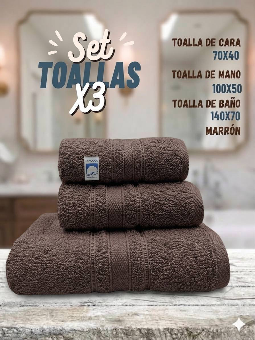 Set toallas x3