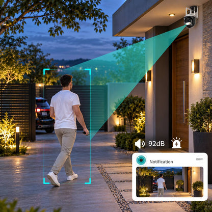 Cámara De Seguridad Doble Lente
