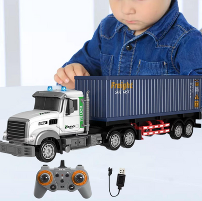 Camión De Transporte Con Contenedor A Control Remoto