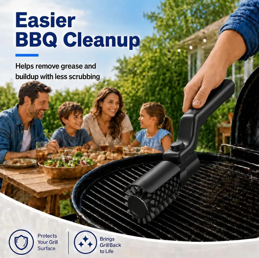 Cepillo Eléctrico Inalámbrico para Parrilla