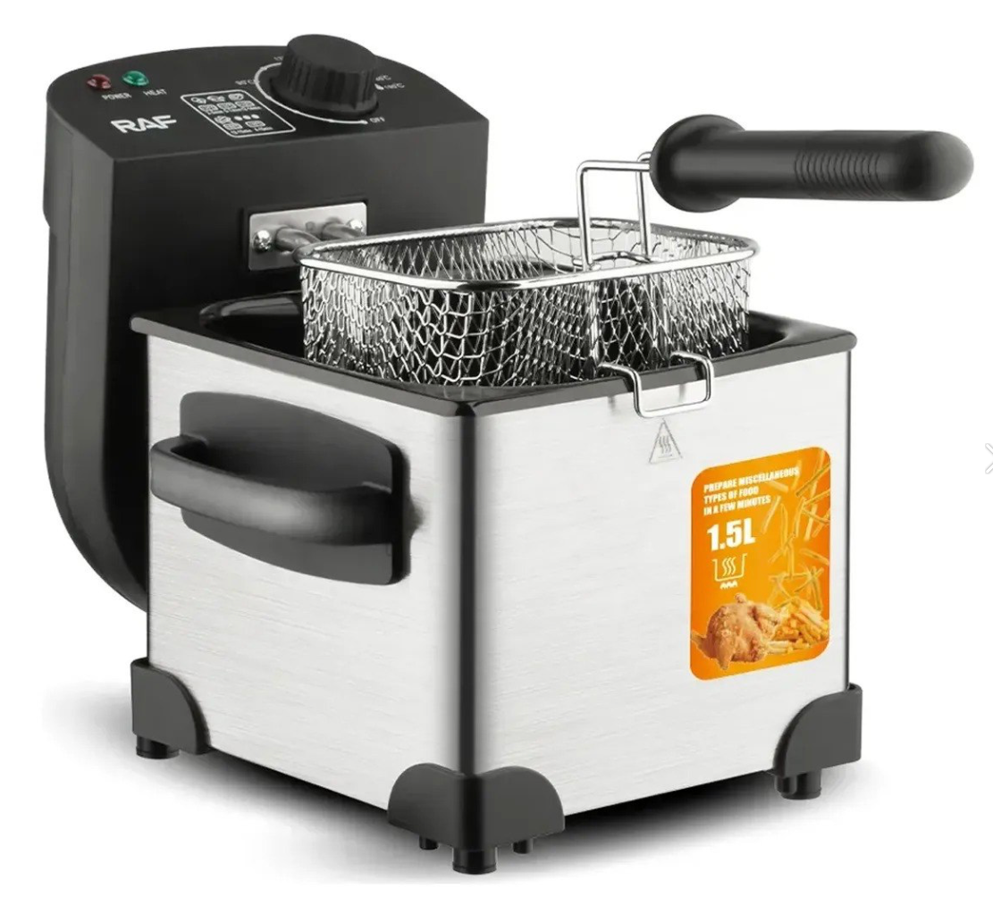 Freidora Eléctrica Compacta RAF 1.5L