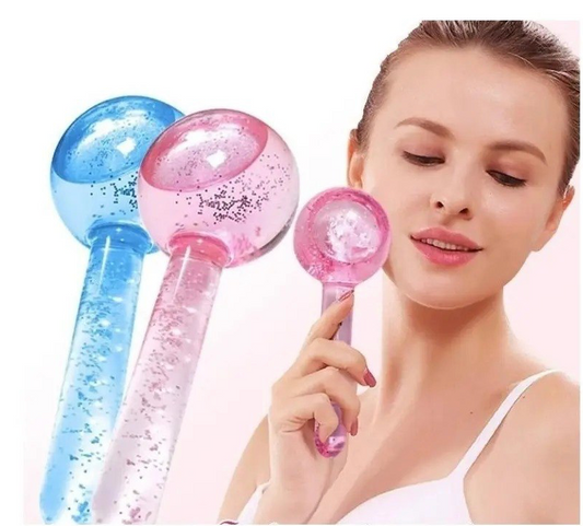 Esferas de Masaje Facial de Cristal / Ice Globes (Set de 2 Unidades)