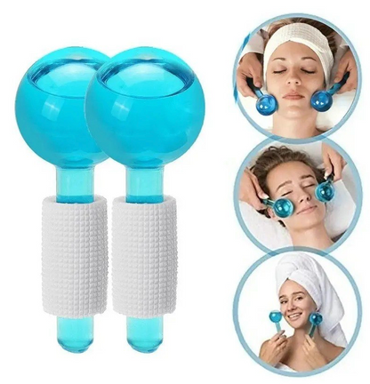 Esferas de Masaje Facial de Cristal / Ice Globes (Set de 2 Unidades)