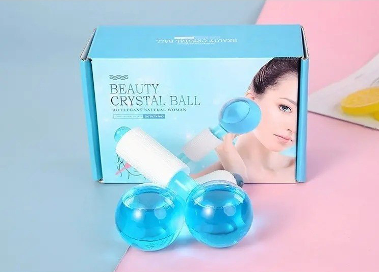 Esferas de Masaje Facial de Cristal / Ice Globes (Set de 2 Unidades)
