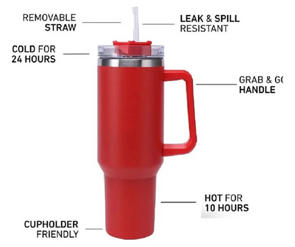 Vaso Térmico de Acero Inoxidable 40oz (Estilo Stanley)