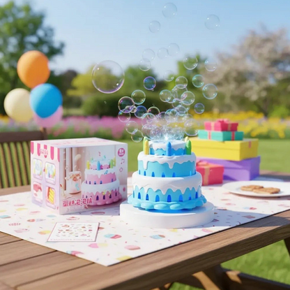 Máquina de Burbujas Pastel de Cumpleaños