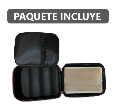Cosmetiquera Organizadora de Maquillaje con Espejo LED Removible