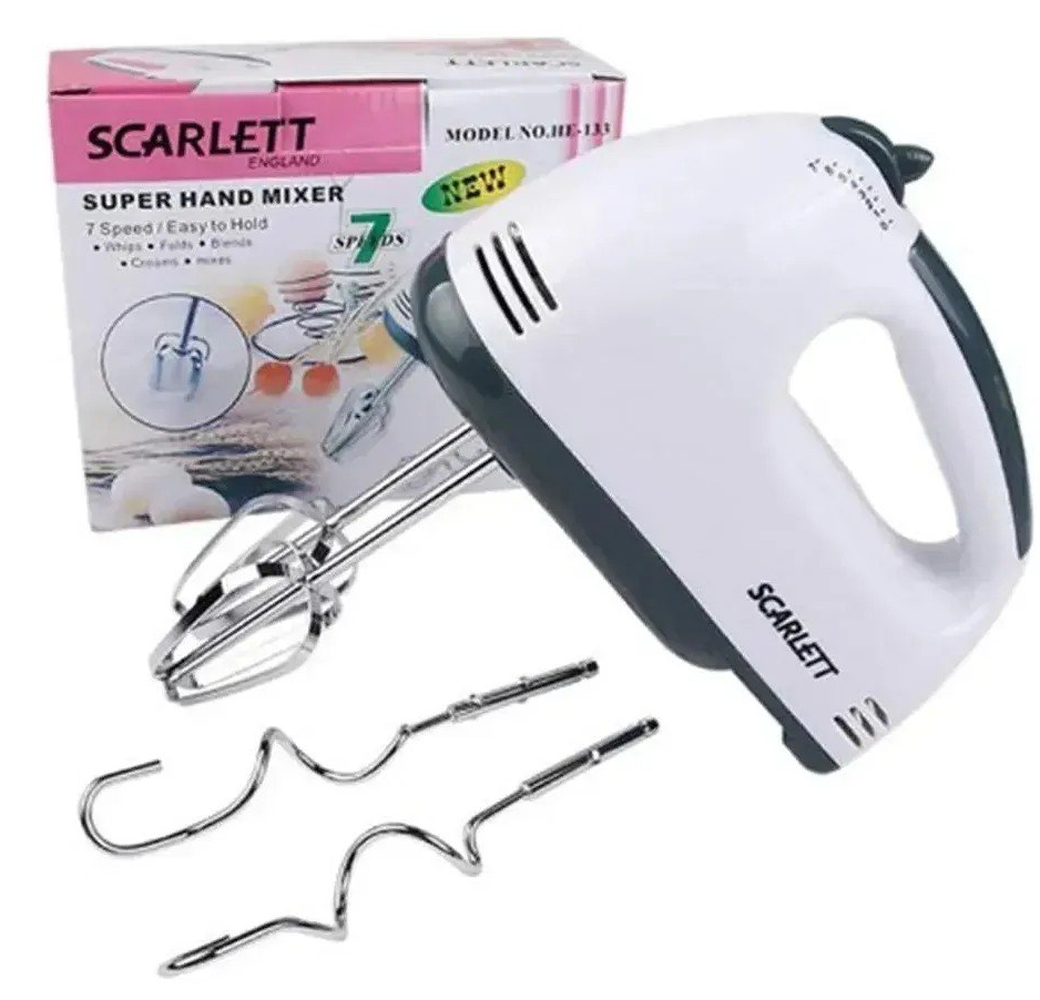 Batidora de Mano Eléctrica Scarlett de 7 Velocidades