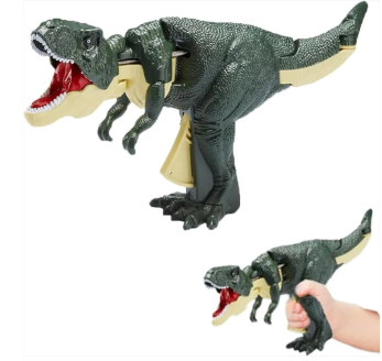 Dinosaurio de Juguete T-Rex Za Zaa Articulado con Sonido, Luz y Movimiento de Ataque