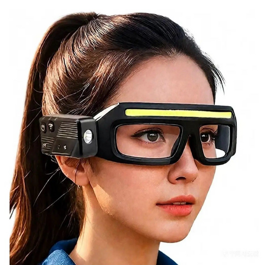 Gafas LED con Doble Fuente de Luz y Sensor de Movimiento (9 Modos)