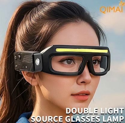 Gafas LED con Doble Fuente de Luz y Sensor de Movimiento (9 Modos)