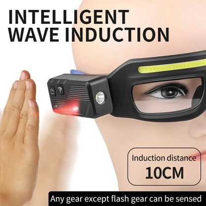 Gafas LED con Doble Fuente de Luz y Sensor de Movimiento (9 Modos)