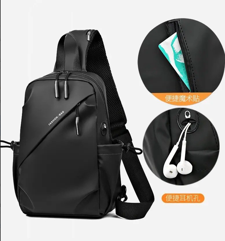 Mochila Bandolera Antirrobo Impermeable con Puerto USB