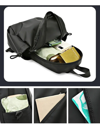 Mochila Bandolera Antirrobo Impermeable con Puerto USB