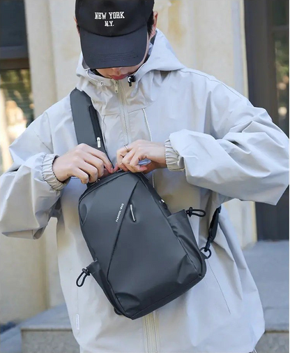 Mochila Bandolera Antirrobo Impermeable con Puerto USB