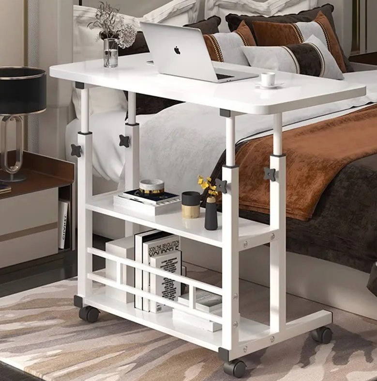 Mesa Auxiliar Ajustable y Móvil con Múltiples Niveles