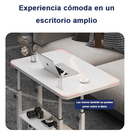 Mesa Auxiliar Ajustable y Móvil con Múltiples Niveles