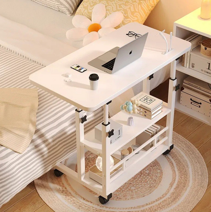 Mesa Auxiliar Ajustable y Móvil con Múltiples Niveles