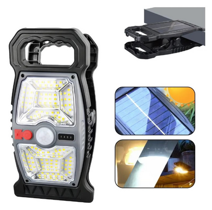 Lámpara Solar LED con Clip y Detección de Movimiento