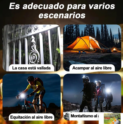 Lámpara Solar LED con Clip y Detección de Movimiento