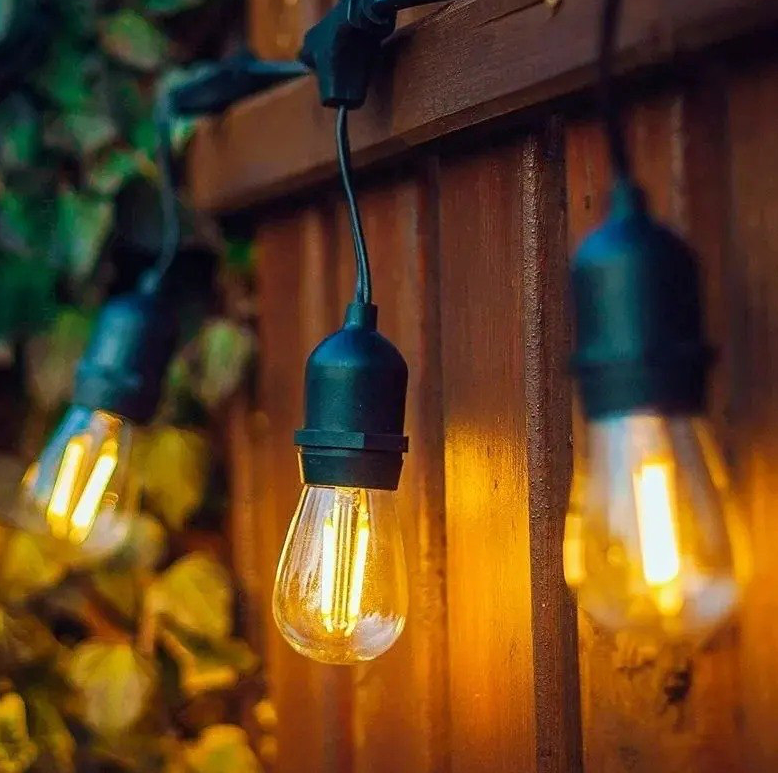 Guirnalda de Luces LED Solares Estilo Vintage